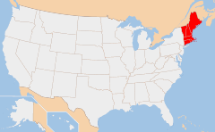 new england Map
